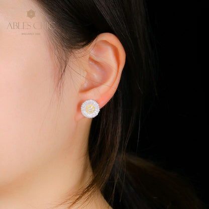 Floral Daisy Stud Earrings 5261