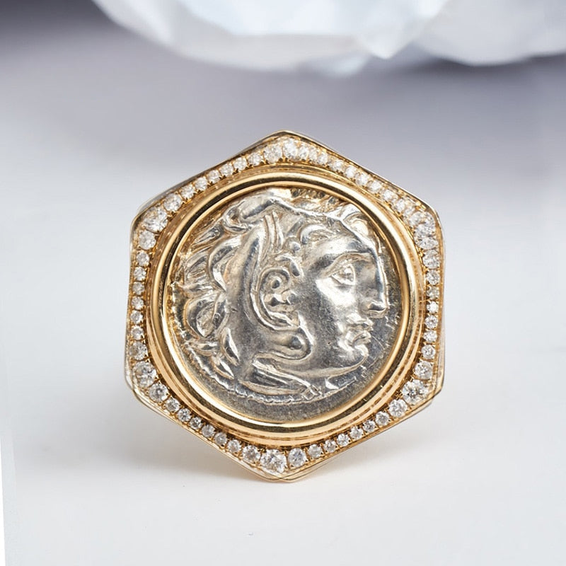 Byzantine Heracles Medallion Ring