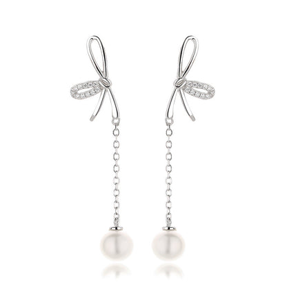 Freshwater Pearl Butterfly Earrings PE1045