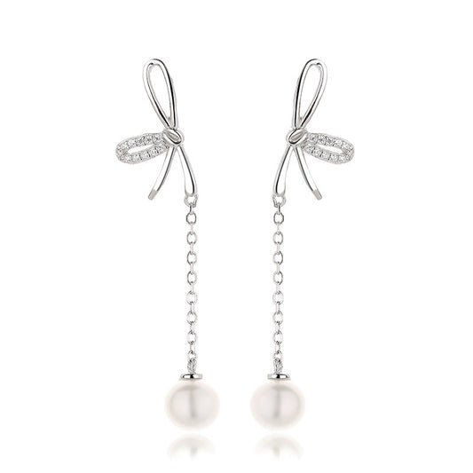 Freshwater Pearl Butterfly Earrings PE1045