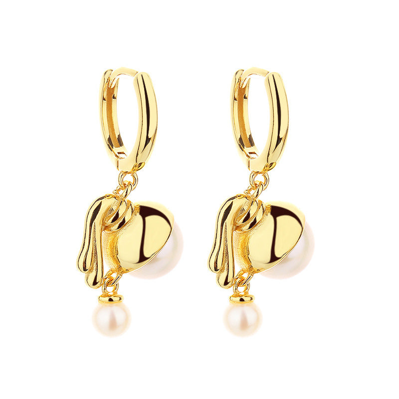 Freshwater Pearls Flowers Earrings PE1001