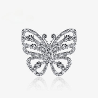 Paved Giant Butterfly Statement Ring R1249