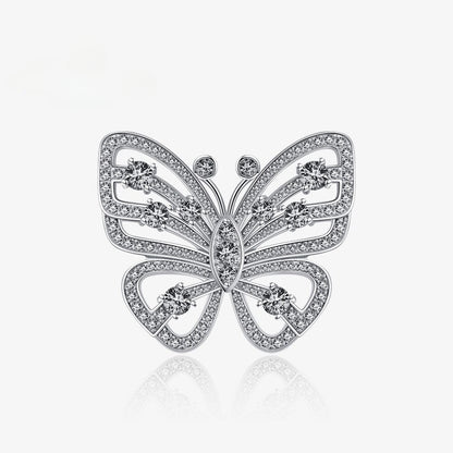 Bague de déclaration papillon géant pavée R1249