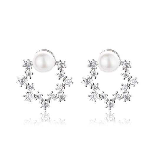 Freshwater Pearls Floral Earrings PE1033