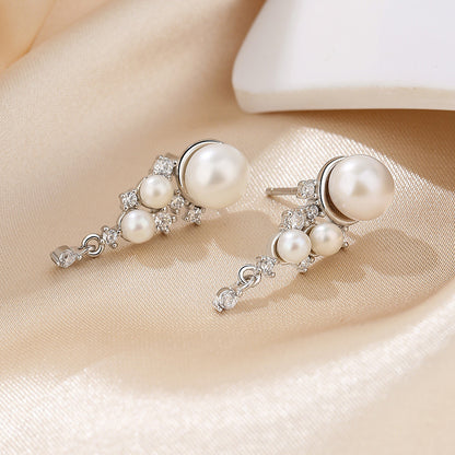 Boucles d'oreilles florales en perles d'eau douce PE1019