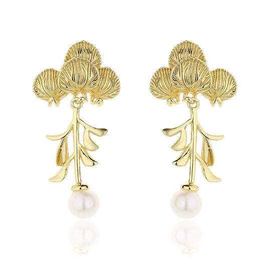 Freshwater Pearls Wistaria Cluster Earrings PE1031