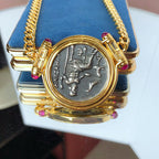 Greek Zeus Antique Coin Necklace 5842