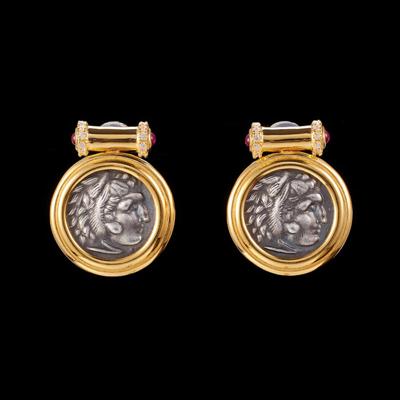 Hercules Coin Earrings