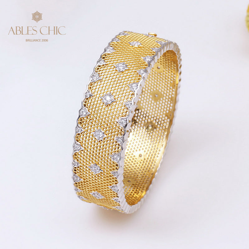 Fretwork Lace Starry Bangle 6210
