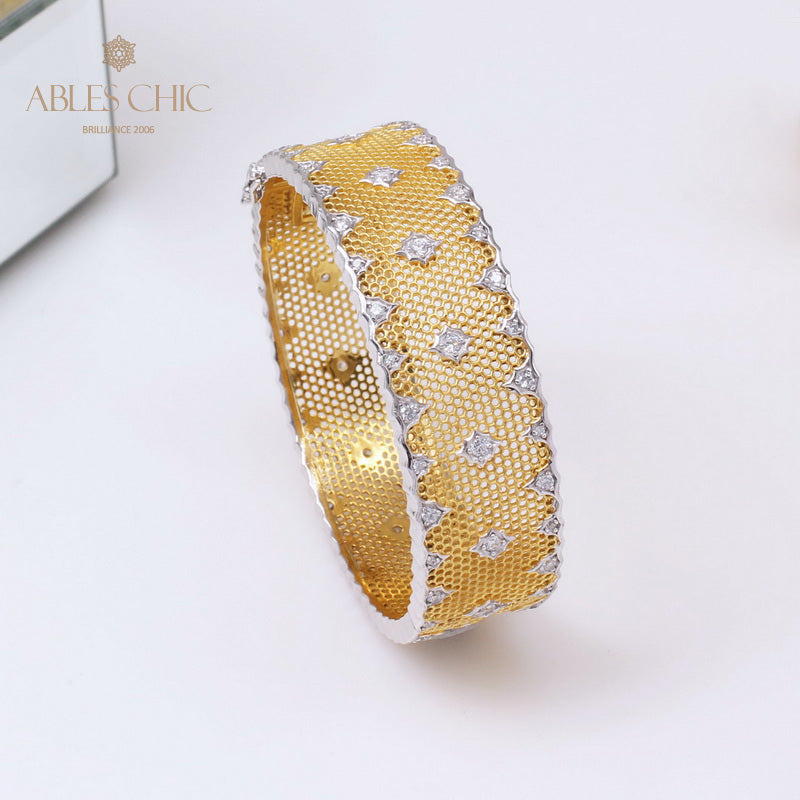 Fretwork Lace Starry Bangle 6210