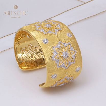 Bracelet Soyeux Fleurs Nid d'Abeille 5245