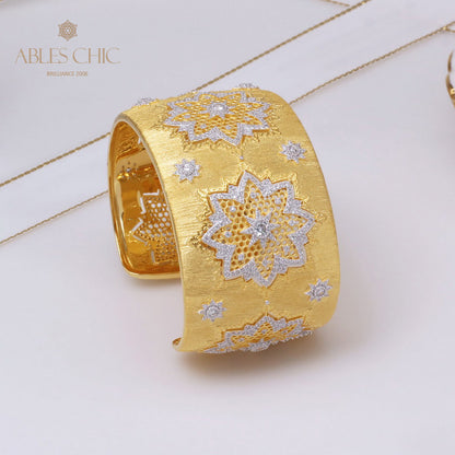 Bracelet Soyeux Fleurs Nid d'Abeille 5245