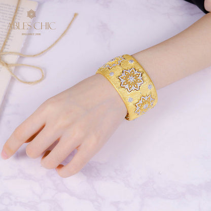 Honeycomb Flowers Silky Bracelet 5245