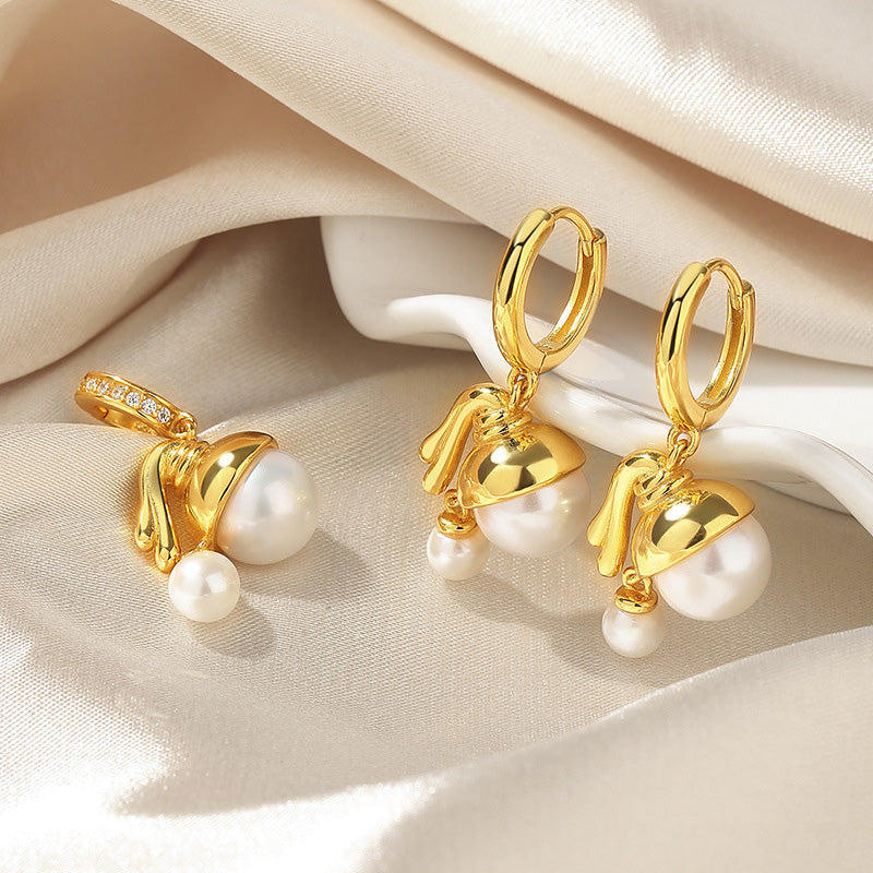 Freshwater Pearls Flowers Earrings PE1001