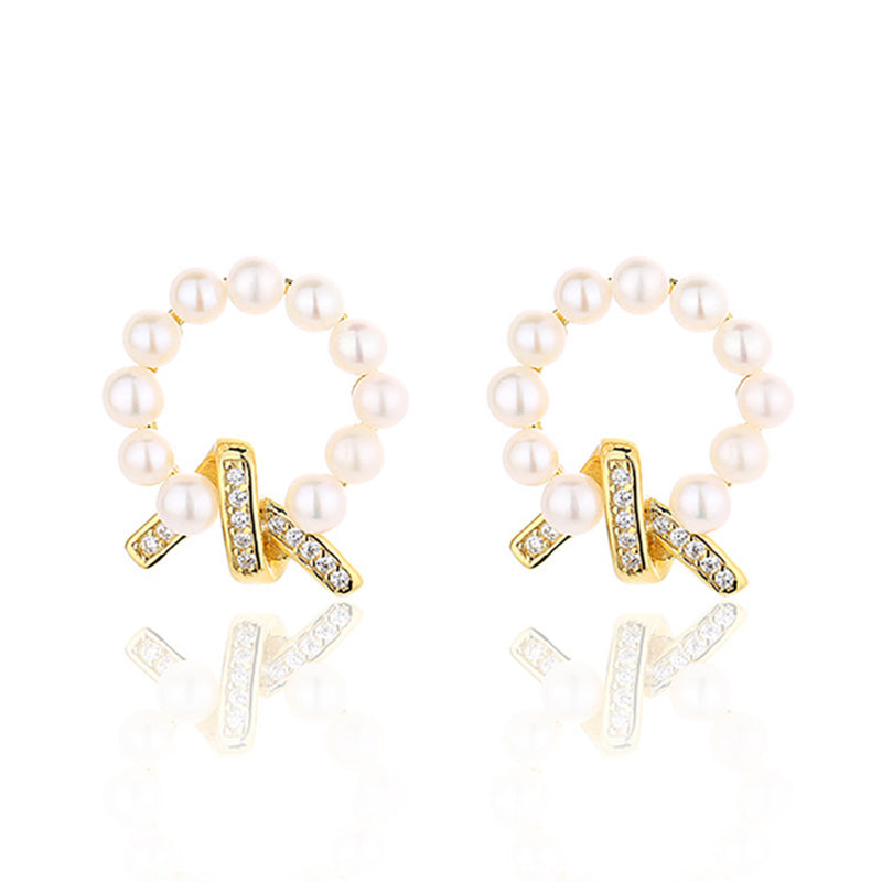 Freshwater Pearl Garland Earrings PE1038