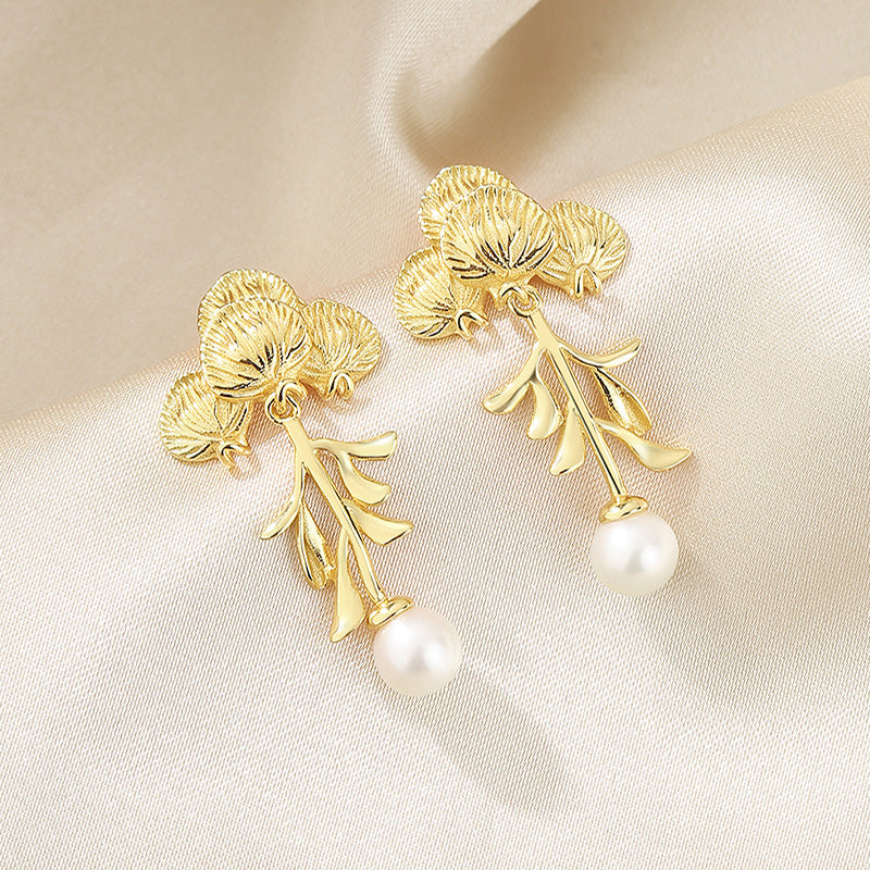 Freshwater Pearls Wistaria Cluster Earrings PE1031