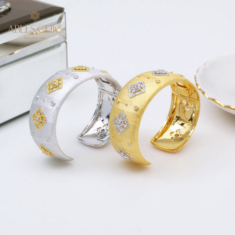 CZ Clovers Floral Bracelet 5463