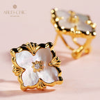 Clover Star Floral Earrings 5035