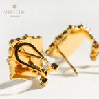 Clover Star Floral Earrings 5035