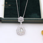 Filigree Teardrop Pearl Necklace 6275