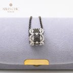 Lacy Filigree Pendant Necklace 6567