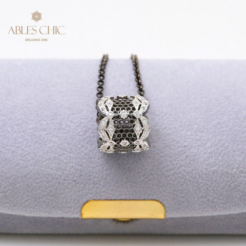 Lacy Filigree Pendant Necklace 6567