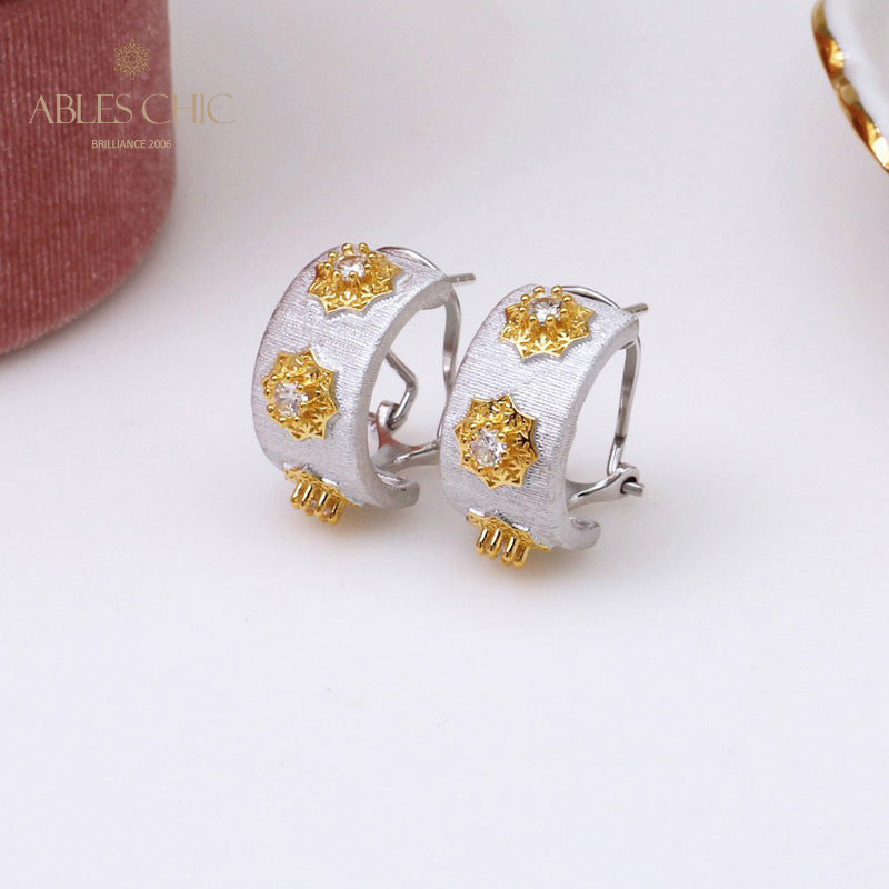 Silky Stars Floral Earrings 5334
