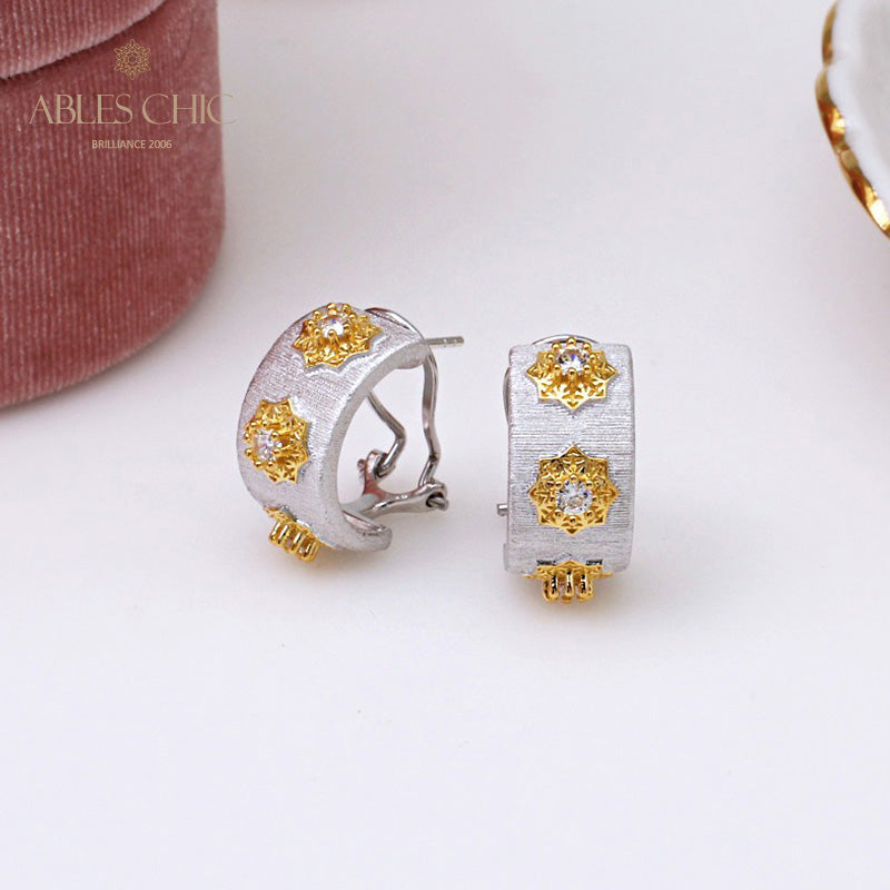Silky Stars Floral Earrings 5334
