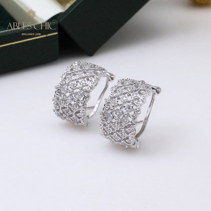 Airy Lace Honeycomb Earrings 5106