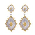 Detailed Silky Stars Floral Earrings 5278
