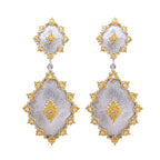 Detailed Silky Stars Floral Earrings 5278