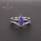 Pezzottaite Wedding Ring R0386