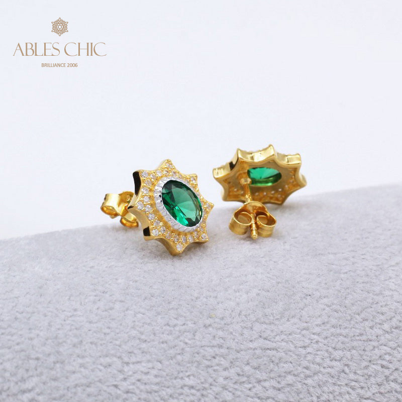 Solatiare Sapphire Star Earrings 5471