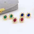 Solatiare Sapphire Star Earrings 5471