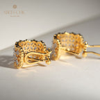 Airy Lace Honeycomb Earrings 5011