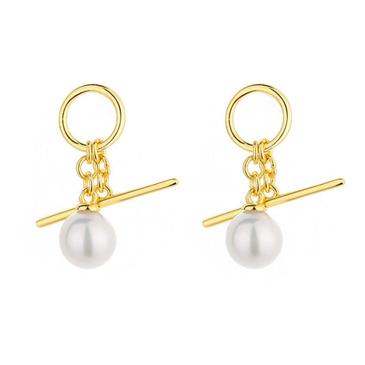 Freshwater Pearls Long Chain Earrings PE1023