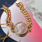 Greek Athena Flip Medallion Bracelet