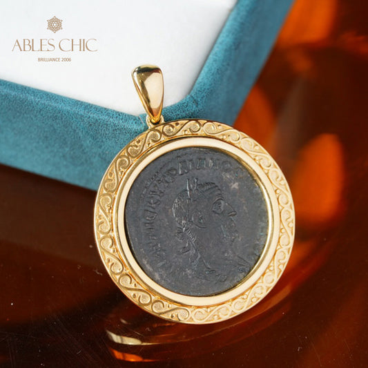 Roman Emperor Artifact Medallion Pendant Only