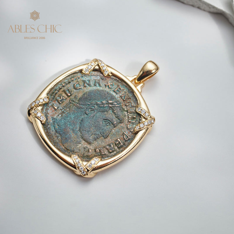 Roman Lira Coin Pendant Only