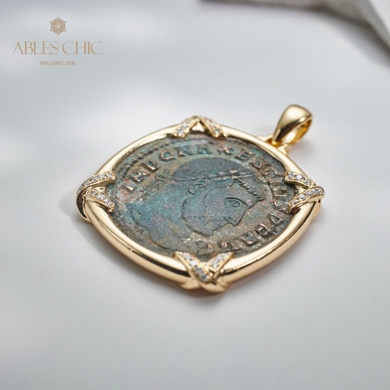 Roman Lira Coin Pendant Only