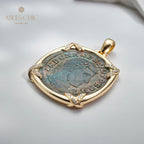 Roman Lira Coin Pendant Only
