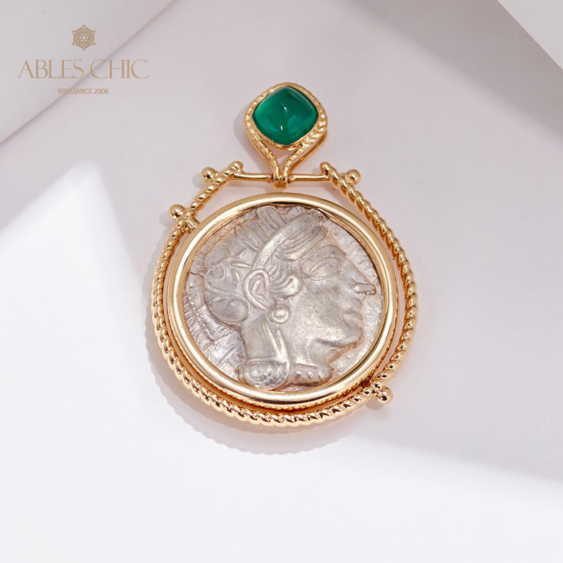 Athena Reversible Medallion Pendant Only