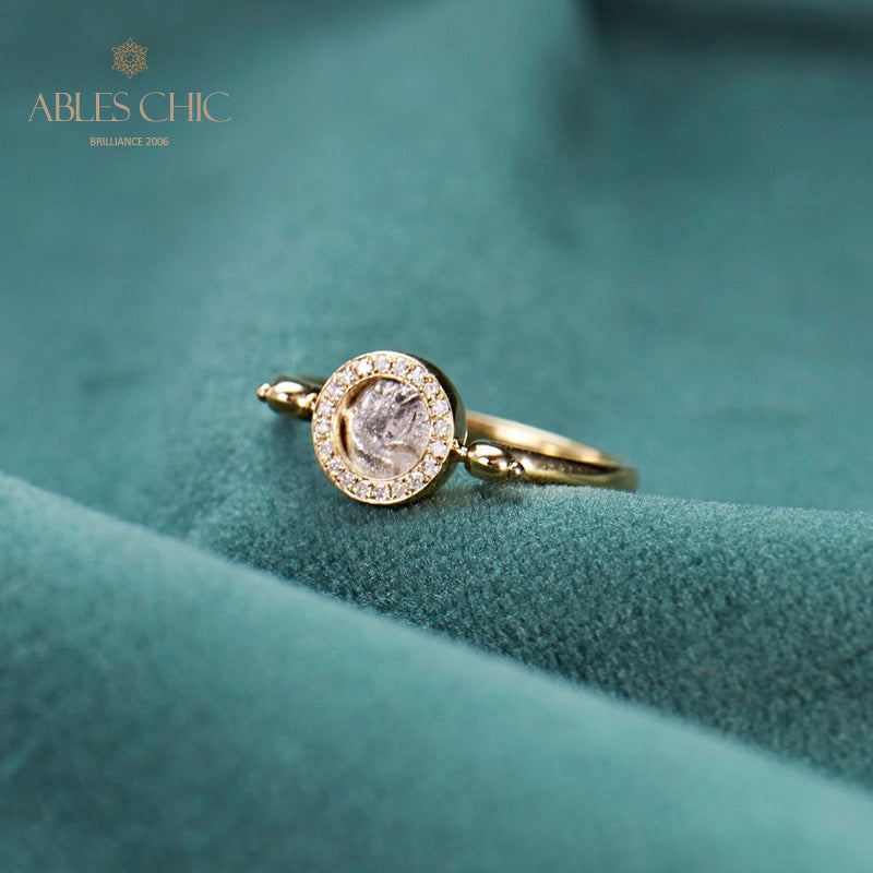 Ancient Silver Coin Ruby Ring