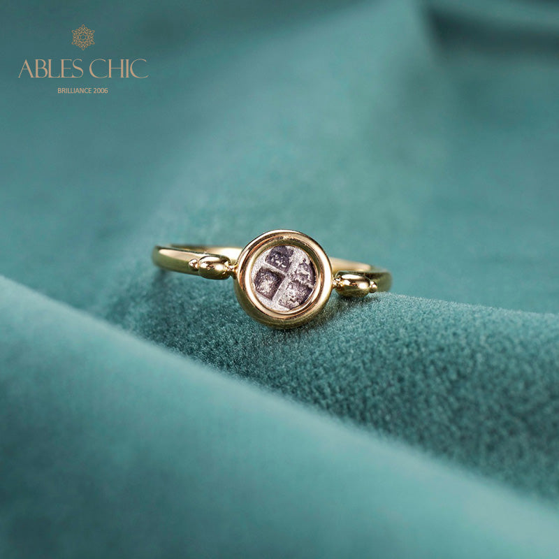 Ancient Silver Coin Ruby Ring