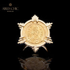 Greek Gold Coin Ring