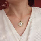 Byzantine Hercules Emerald Medallion Pendant Only