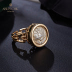 Roman Lion Coin Ring