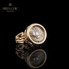 Roman Lion Coin Ring