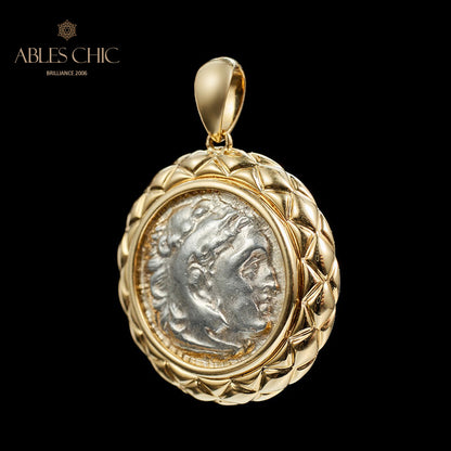 Byzantine Zeus Flip Coin Pendant Only