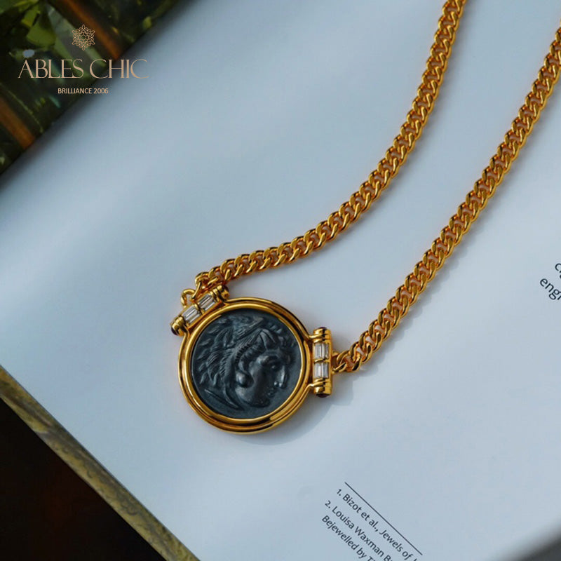 Greek Antique Coin Necklace 6043